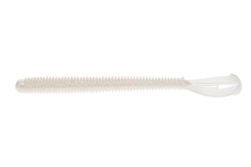 Strike King Rage Twin Tail Menace Worm Soft Bait Fishing Lure, 6", 2 Rage Flange Tails - color: Pearl