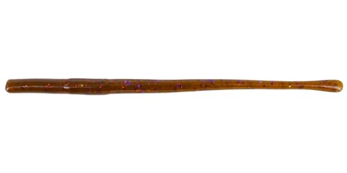 Big Bite Baits Cliffhanger Worm - color: GREEN PUMPKIN PURPLE COPPER