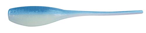 Bobby Garland Mo' Glo 2-Inch Baby Shad Glow-in-The-Dark Soft Plastic Fishing Lure, 18 per Pack - color: Blue Ghost, size: 2"