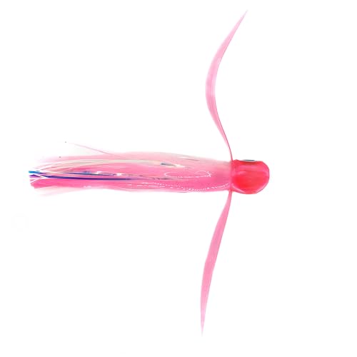 Saltwater Big Game Fishing Lure, for Offshore trolling (FlyBoy) - color: Electric Pink White Pearl