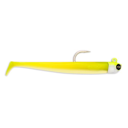 JYG PRO FISHING. Fishing Jig. Saltwater Fishing Lures. Swimbait jig Head. Slow Pitch Jigging. Jig Paddle Tail. Tuna Fishing Gear. Swym Collection - color: Paddle Tail - Highlighter, size: 7"