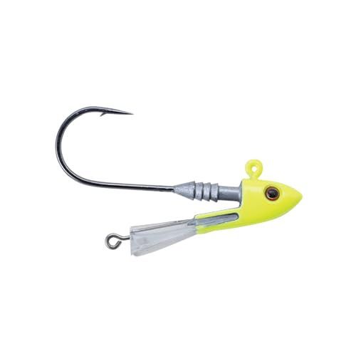 Berkley Fusion19 Snap Fishing Jigs - color: Chartreuse, size: 1/0 Hook Size - 3/16oz