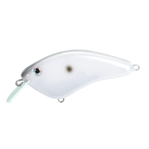 Strike King Hardliner Fishing Lure, Flat Sided Crankbait, Circuit Board Lip, Extra Tight Wobble, Size 4 Treble Hooks - color: Slick