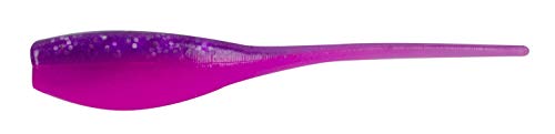 Bobby Garland Mo' Glo 2-Inch Baby Shad Glow-in-The-Dark Soft Plastic Fishing Lure, 18 per Pack - color: Twilight, size: 2"