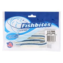 Fishbites E-Z Crab - Longer Lasting - color: Blue/White