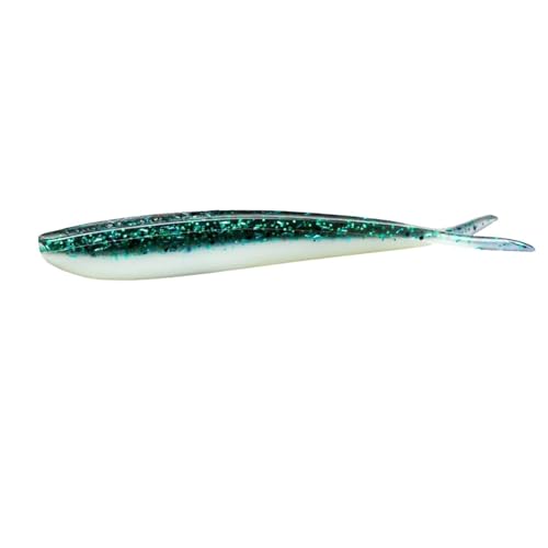 Lunker City Fishing Fin-S Fish 4" Split Tail Soft Plastic Jerk Bait Minnow Original Walleye and Bass Lure, 10 Per Bag, Made in The USA - style: 119 Mackerel