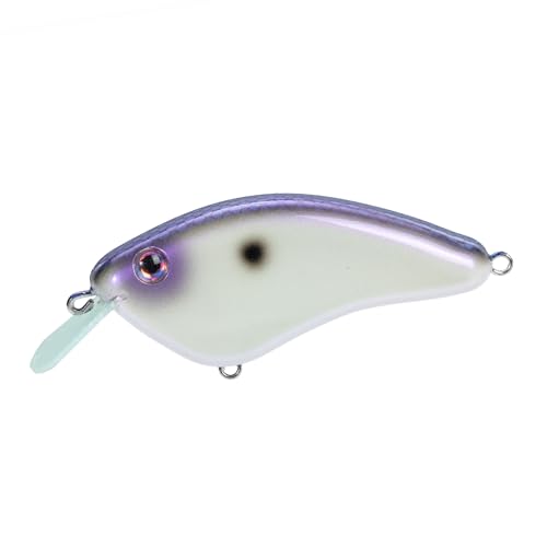 Strike King Hardliner Fishing Lure, Flat Sided Crankbait, Circuit Board Lip, Extra Tight Wobble, Size 4 Treble Hooks - color: Hornet Blue