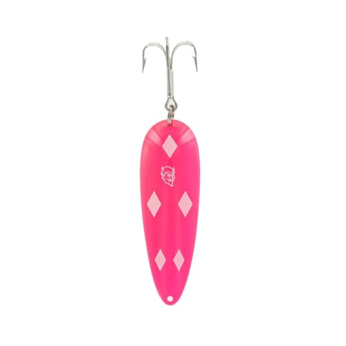 Dardevle Nickel Back 1 oz Fishing Spoons - color: Pink Diamonds