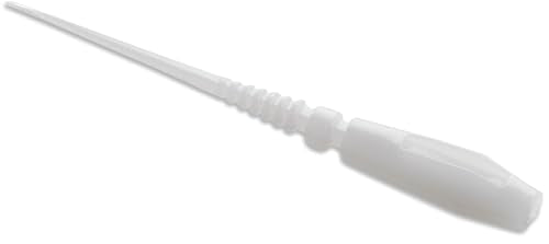 13 FISHING Jeffrey Panfish Plastics, Soft Fishing Lures for Crappie, Bluegill, Perch, and Sunfish, 6 Baits Per Pack - color: White No. 1