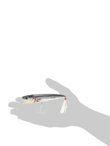 Creek Chub Knuckle Head Jointed Topwater Fishing Lure with Chugging and Popping Action - color: Baby Striper