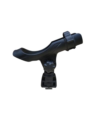 Brocraft Power Lock Rod Holder with Fishing Kayak Track Adaptor/Kayak Track Rod Holder - color: Standard