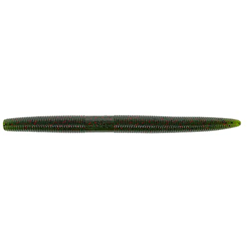 Yamamoto Senko Soft Plastic Worm Easy to Use Bass Fishing Stick Bait Lures - color: WATERMELON W/ BLACK & RED FLAKE, size: 6 Inch