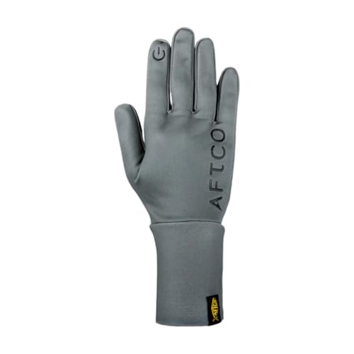 Insulated Helm Fishing Gloves - color: Charcoal, size: Large