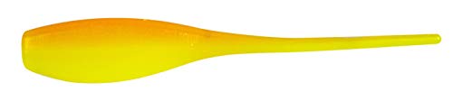 Bobby Garland Mo' Glo 2-Inch Baby Shad Glow-in-The-Dark Soft Plastic Fishing Lure, 18 per Pack - color: Sunrise, size: 2"