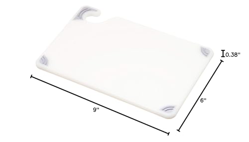 San Jamar Cutting Board,6x9 in,White CBG6938WH - 1 Each - color: White