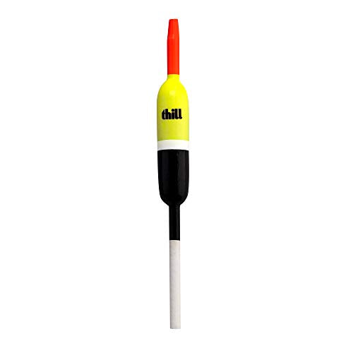 Thill Night 'N Day Glow Float Balsa Wood Fishing Bobber, Fishing Gear and Accessories, 1/2" Pencil, Slip Float