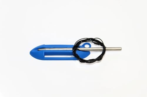 SpearPro Stringer with Protective Case – Stainless Steel Fish Stringer for Fishing, Spearfishing, Freediving & Diving - color: Blue