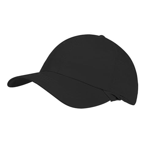 Mens XXL Sun Hats with Neck Flap UPF 50+ Waterproof Baseball Cap Adjustable Breathable Quick Dry Outdoor Fishing Hat - color: Blcak, size: Medium-Large