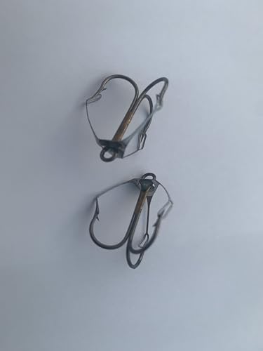 25 Gerry's Tackle 2X Strength Bronze Weedless Treble Hooks Size 8
