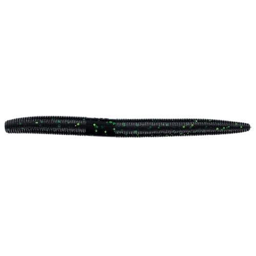 Yamamoto 5" Senko Soft Stick Bait, 10-Pack, Bass Fishing Soft Plastic Lure, Multiple Colors - color: BLUE BLACK W/ LARGE CHARTREUSE FLAKE