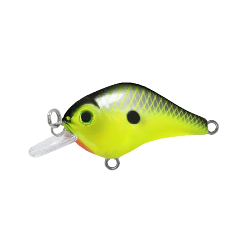 Bill Lewis Gnat Micro-Crankbait Lifelike Fishing Lure 1.5" Length 1/8 Oz - color: Chartreuse Shiner