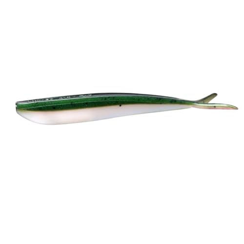 Lunker City Fishing Fin-S Fish 4" Split Tail Soft Plastic Jerk Bait Minnow Original Walleye and Bass Lure, 10 Per Bag, Made in The USA - style: 38 Rainbow Trout