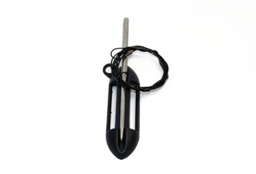 SpearPro Stringer with Protective Case – Stainless Steel Fish Stringer for Fishing, Spearfishing, Freediving & Diving - color: Black