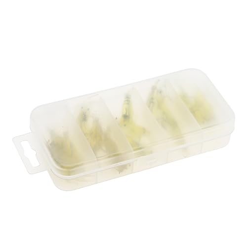 15pcs Shrimp Bait Hooks, Soft Prawn Fishing Lures Simulation Lure for Trout Bass Salmon