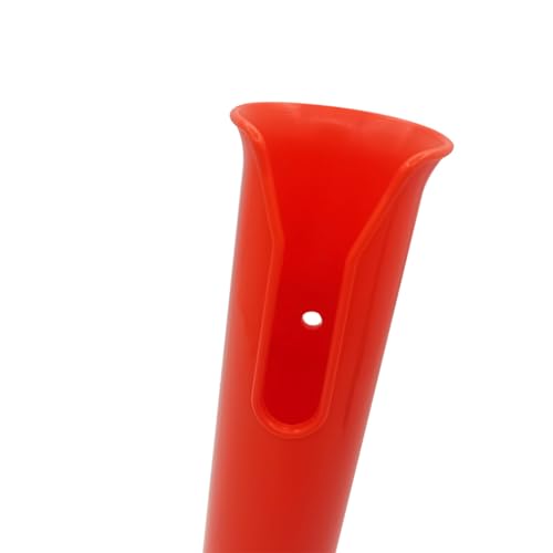 ISURE MARINE Fishing Rod Holder Bracket Wall Mounted Boat Side Mount Tool Holder Tube Links with Screws 2 Pole Tube (Orange)