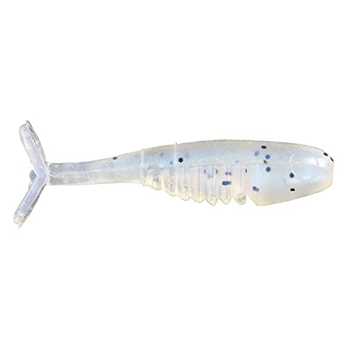 Bobby Garland Itty Bit Slab Huntr Natural Minnow Shape Ribbed Fishing Lure, 1 Inch, 1/4 Ounce - color: Glacier