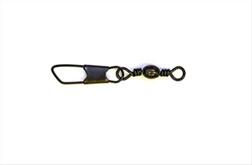 Eagle Claw Barrel Swivel with Safety Snap - color: Black Finish