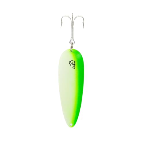 Dardevle Nickel Back 1 oz Fishing Spoons - color: Glow Green