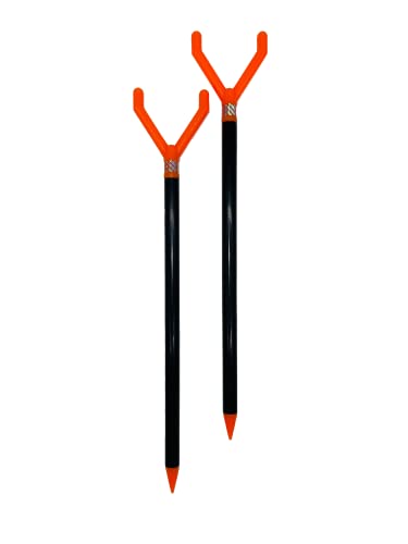 40" Magnum Extendable Trident Fishing Rod Holders in in Packs of 2 and 4 - style: Orange