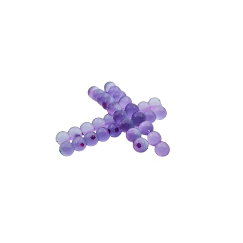 Fishing Scented Soft Plastic Beads Artificial Salmon Egg Bait Packs for Trout, Steelhead and Salmon (Spawn Roe Fishing Tackle) - color: Blue Berry, size: .156"/4mm-36 Eggs per pack