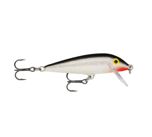 Rapala Countdown Minnow Lure – Trout Bass Walleye Fishing Lure | Sinking Hard Bait, Trout Bass Walleye Fishing Lure, Controlled Depth - color: Silver, size: Body Length: 2-3/4"