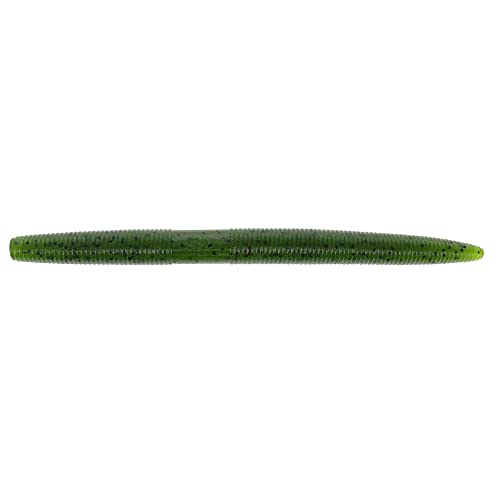 Yamamoto Senko Soft Plastic Worm Easy to Use Bass Fishing Stick Bait Lures - color: WATERMELON W/ LARGE BLACK FLAKE, size: 6 Inch