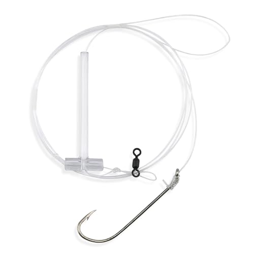 Aqua-Clear Single Rig - color: No Beads, style: 3/0 XL Hook