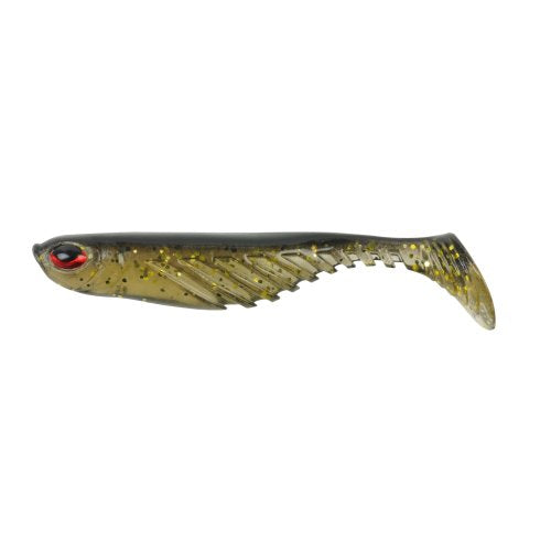 Berkley PowerBait Ripple Shad Fishing Soft Bait - color: Holographic Gold Black Back, size: 2" (8 Count)