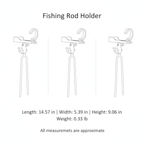 Fishing Rod Holder with Rotatable Head and Ground Spike, Foldable Metal Stake for Riverbank and Beach Angling - color: Red