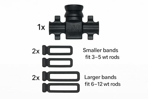 Fishing Line Holder | Holds Line While Tying Hooks & Lures | Moving Locations | Stow | Tippet Holder Prevents Line from Falling Back Down Guides - size: Fits Ultra-Light Rods