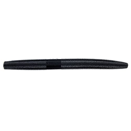 Yamamoto Senko Soft Plastic Worm Easy to Use Bass Fishing Stick Bait Lures - color: SENKO BLACK, size: 4 Inch