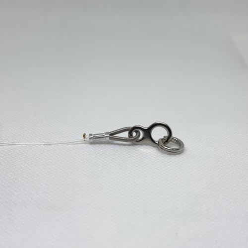 Fishing Shock Leader Line for Jigging and Trolling or Bite Guard Line 100-300 Pound Line - size: 24 inch (100 pound line), style: Figure 8 + Split Ring