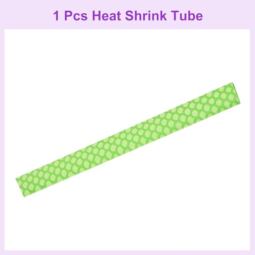 DMiotech Heat Shrink Sleeve Wrap Tubing x Tube Tubing for Fishing Rod Grips and Other Grips, Non Slip - Insulation - Waterproof 40'' Lengths, Dia 20mm Green Scales - color: Green Scales, size: Dia 20mm