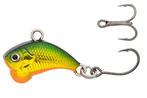 Z-Viber Micro - Ultra Light and Ice Fishing Lure - Mini Lipless Crankbait - 1/16oz Rattle Bait (0.6") - color: Fire Tiger