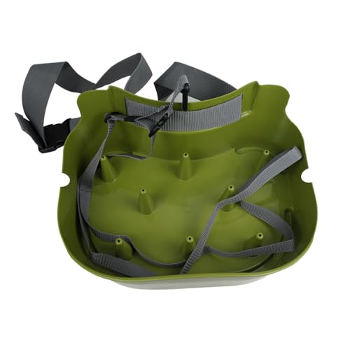 Fly Line Basket Authentic Danish Fisker Design Fishing Stripping Basket Ergonomic Smooth Curved Super Light Tangles with Silicone Spike for Line Tray - color: Green