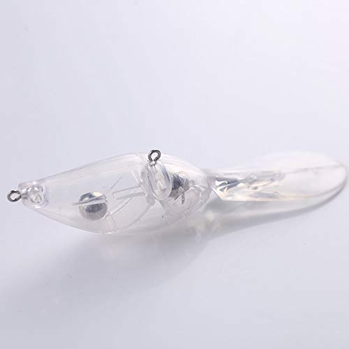 20pcs Lure Blanks,Unpainted Fishing Lures Blank Minnow Crankbaits Unpainted Hard Bait Bodies Set 11.9cm 16.4g