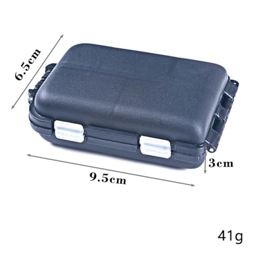 Portable Fishing Tackle Box,10-Compartment Organizer for Small Fishing Accessories,Waterproof Storage Case for Lures Hooks and Supplies