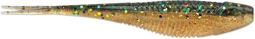 CrushCity Jerk Soft Plastic Jerkbait Minnow, Erratic Darting Action for Weightless & Jig Head Bass Fishing - color: Perch