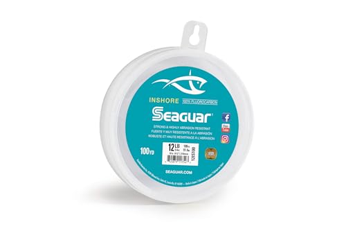 Seaguar Inshore 100% Fluorocarbon Fishing Leader For Shore & Flat Fishing, Multiple Sizes - size: 30 lb / 100 yd, style: 30-pounds