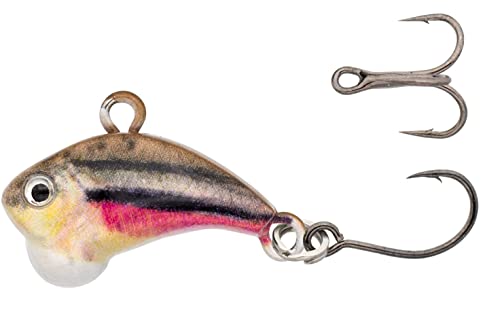 Z-Viber Micro - Ultra Light and Ice Fishing Lure - Mini Lipless Crankbait - 1/16oz Rattle Bait (0.6") - color: Real Dace "Match The Hatch"